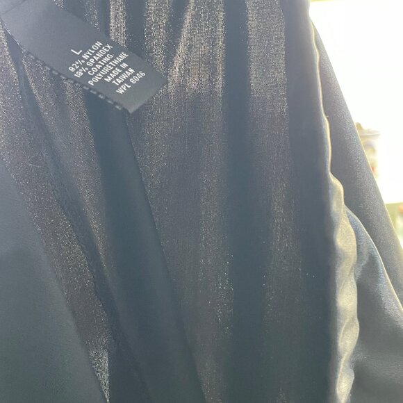 INC International Concepts Black Leggings Women’s Size Large Nylon Spandex Blend - Picture 6 of 7